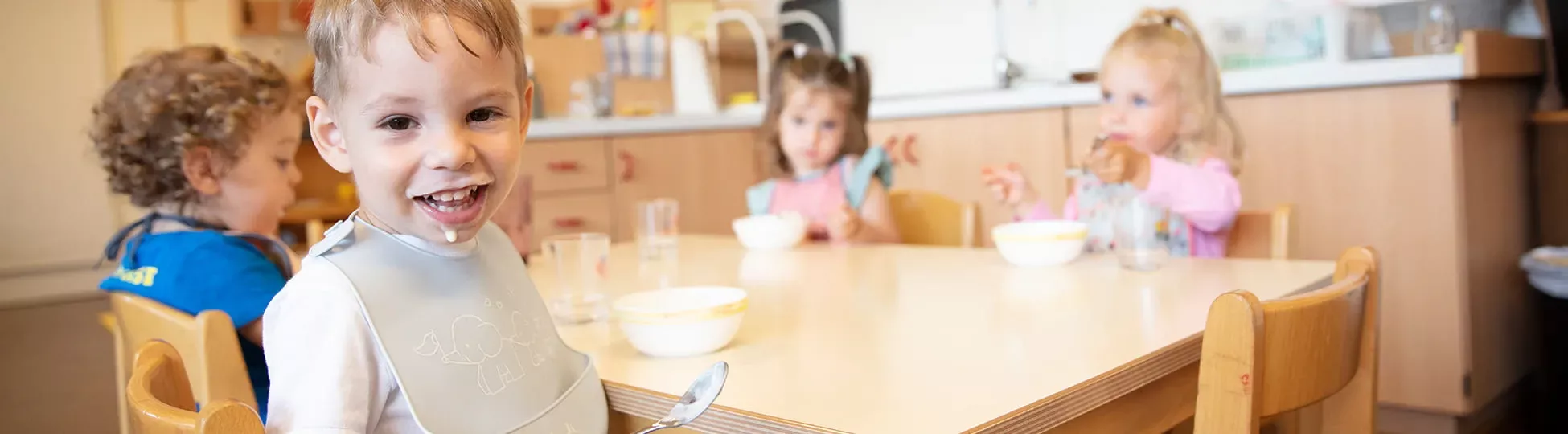Fronius KinderLand Mittagessen in der Krabbelstube